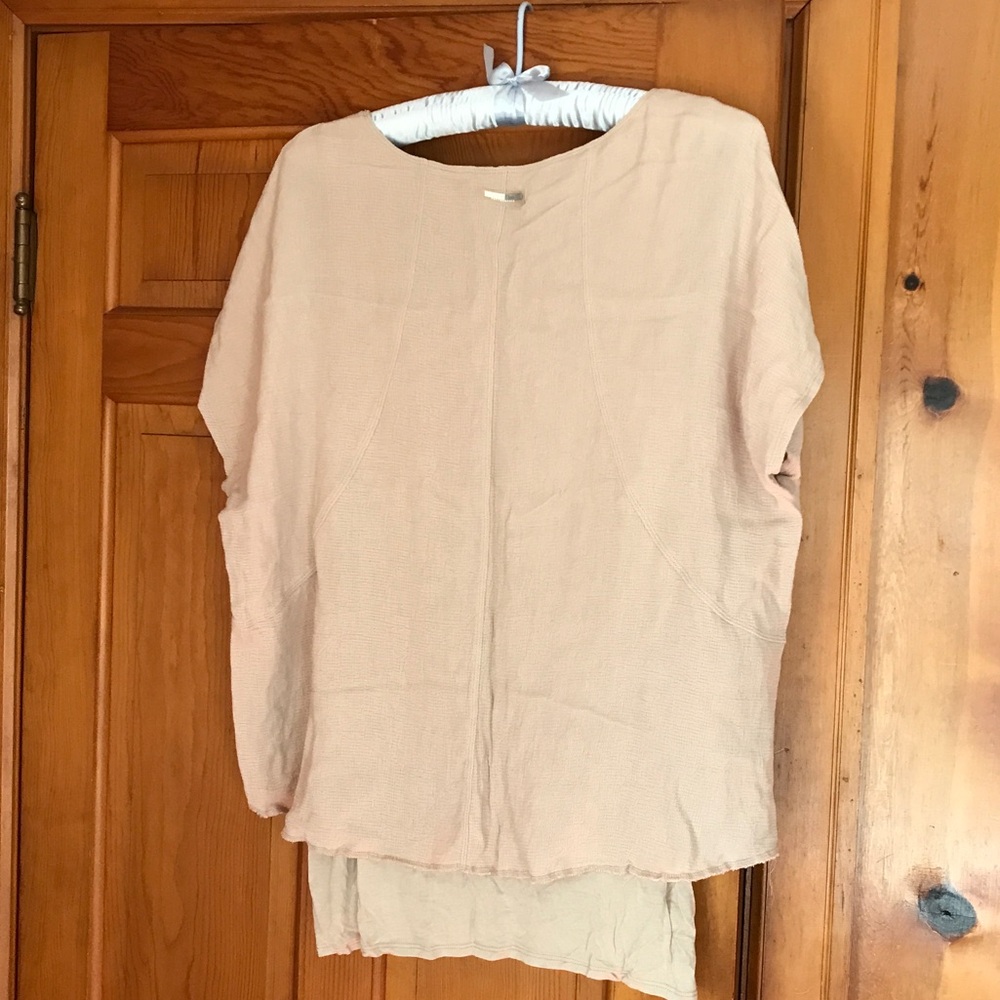 Calvin Klein Beige Textured Top Size 1X